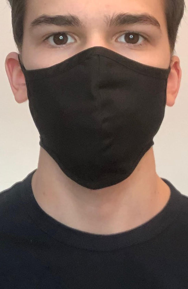 Black Active Fashion Face mask with filter