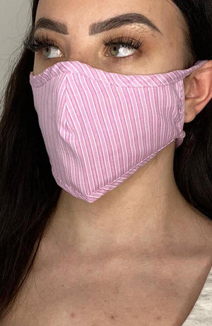 
                
                    Load image into Gallery viewer, Candy Stripe Active Fashion Face mask with filter - Thebritishmask
                
            