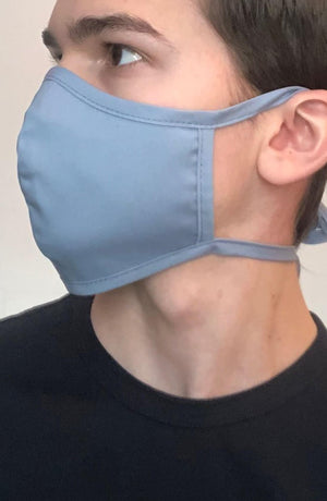 Denim Fitted Fashion Face mask with filter - Thebritishmask