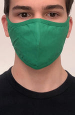 Emerald Green Active Fashion Face mask with filter