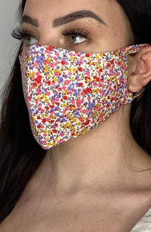 
                
                    Load image into Gallery viewer, Floral Active Fashion Face mask with filter - Thebritishmask
                
            