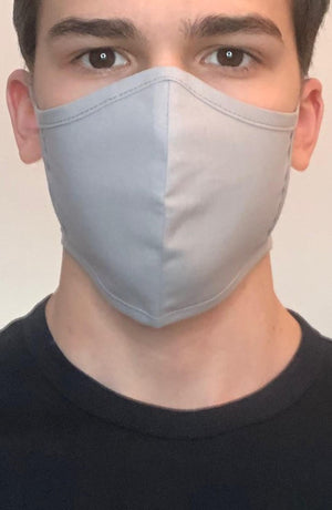 
                
                    Load image into Gallery viewer, Grey Fitted Fashion Face mask with filter - Thebritishmask
                
            