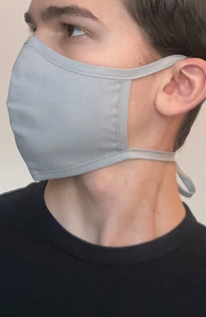 
                
                    Load image into Gallery viewer, Grey Fitted Fashion Face mask with filter - Thebritishmask
                
            