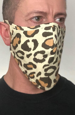 
                
                    Load image into Gallery viewer, Leopard Beard Longline Face mask with filter - Thebritishmask
                
            