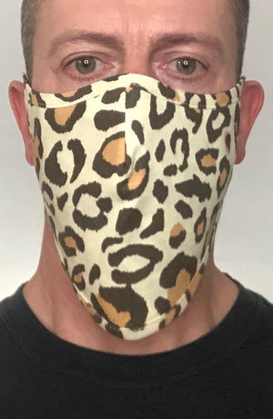 
                
                    Load image into Gallery viewer, Leopard Beard Longline Face mask with filter - Thebritishmask
                
            