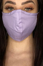 Lilac Fitted Fashion Face mask with filter