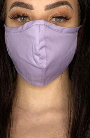 
                
                    Load image into Gallery viewer, Lilac Fitted Fashion Face mask with filter - Thebritishmask
                
            