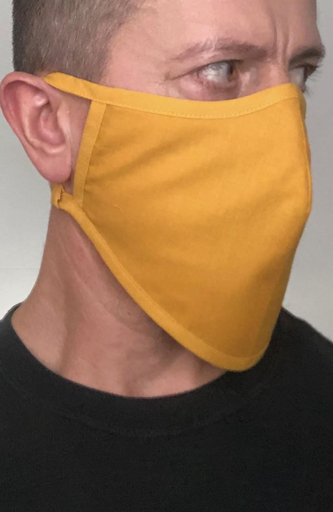 
                
                    Load image into Gallery viewer, Mustard Beard Longline Face mask with filter - Thebritishmask
                
            