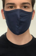 Navy Active Fashion Face mask with filter