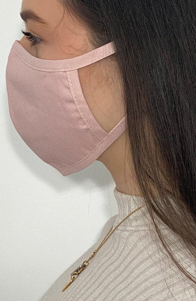 Nude Fitted Fashion Face mask with filter - Thebritishmask