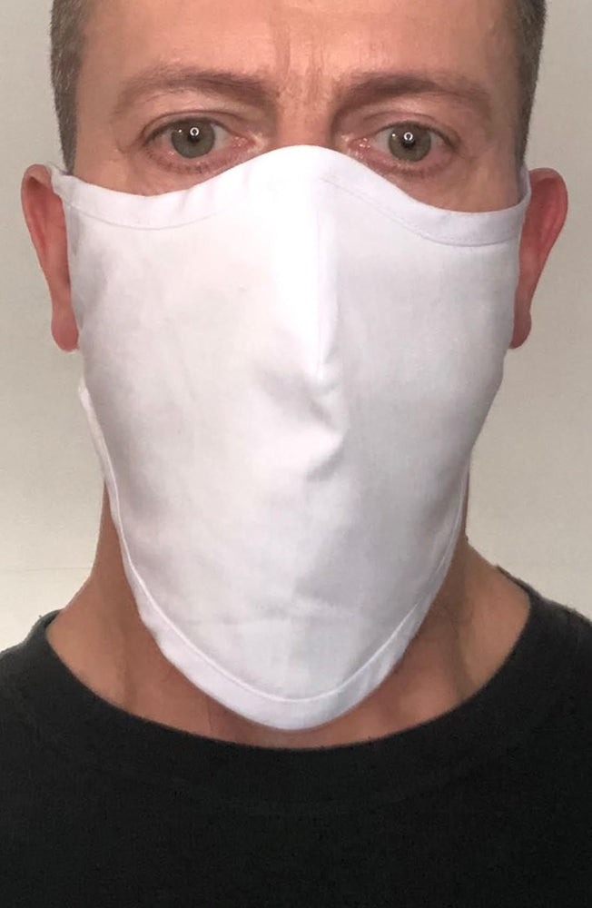 White Beard Longline Face mask with filter - Thebritishmask