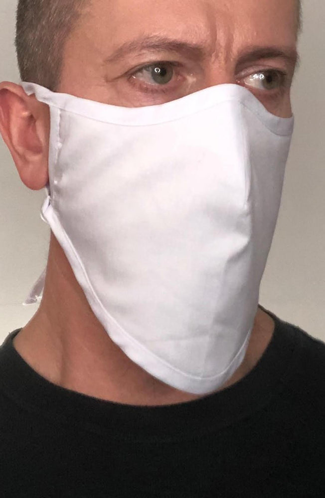 White Beard Longline Face mask with filter - Thebritishmask